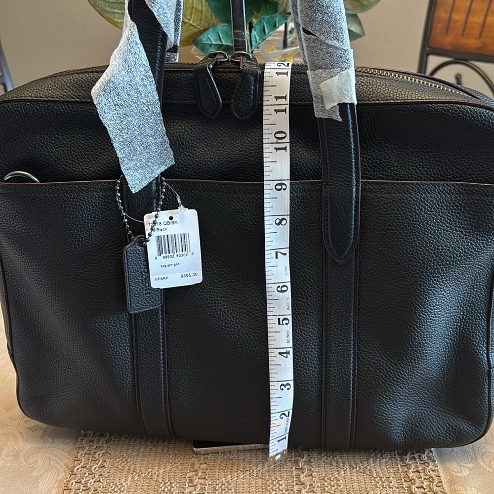 NWT Coach Black Leather Bag - Picture 3 of 13